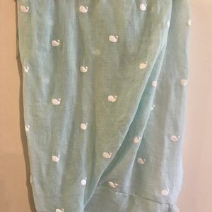 Whale teal infinity scarf